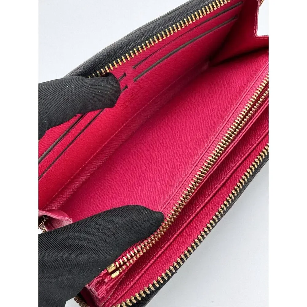 LV Full Set - Multicolor Zippy Wallet Noir Black Monogram Murakami CA0194 Auth